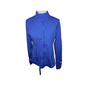 JOIA NYC Size L Large STRETCH Long Sleeve Zip Front Sporty Activewear Jacket
